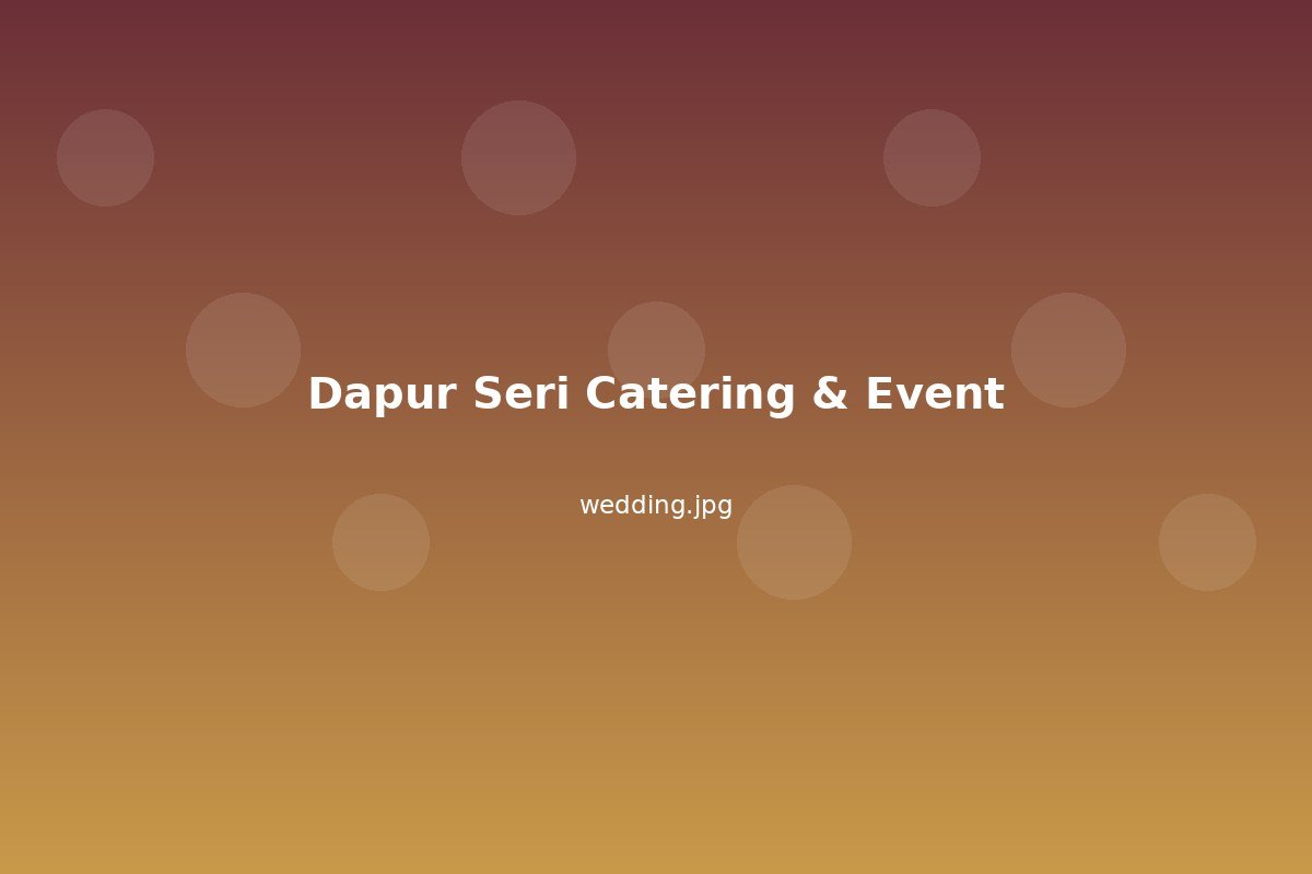 Placeholder wedding catering